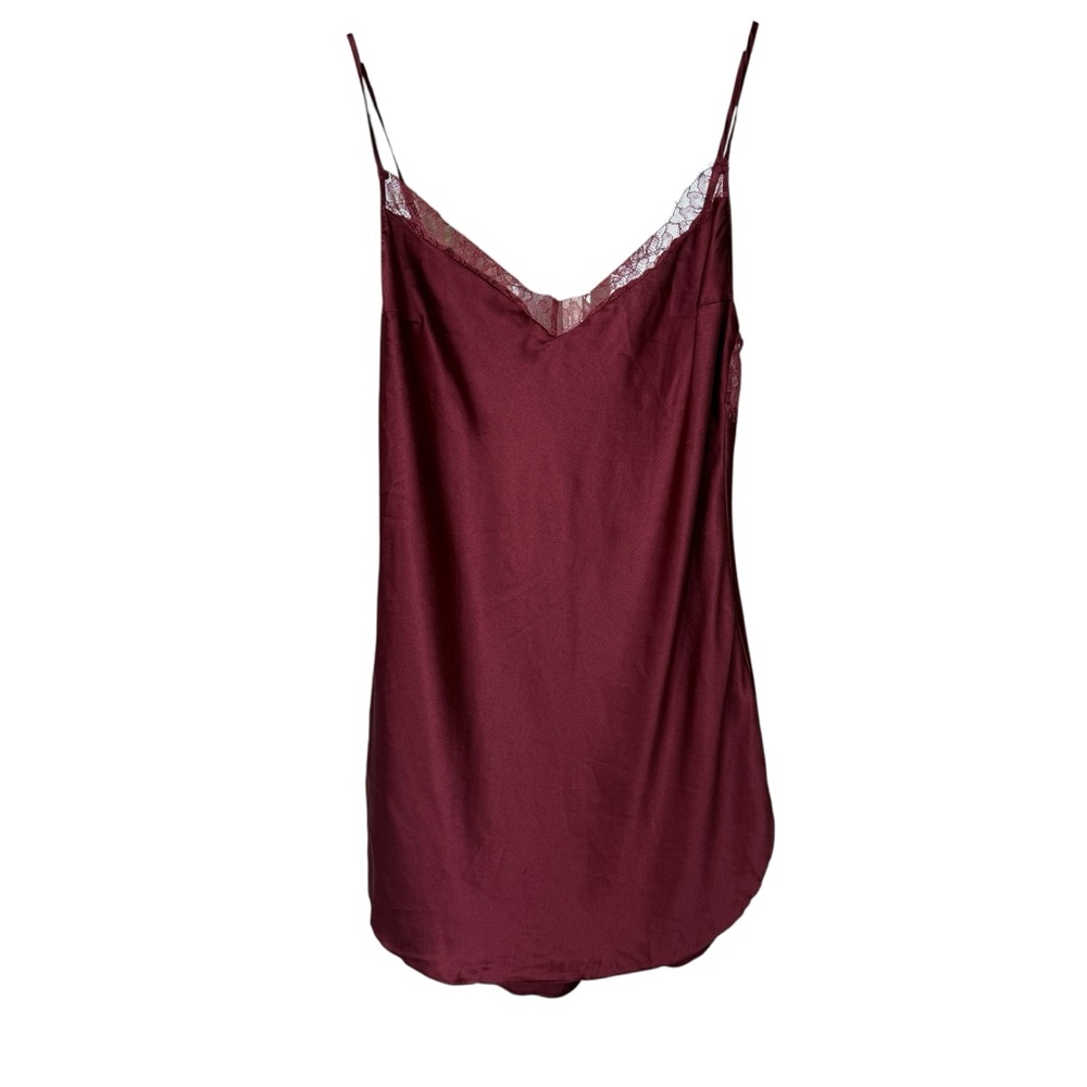 Victoria's Secret Burgundy Lace Slip